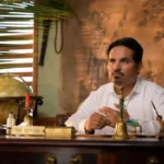 a man sitting at a desk