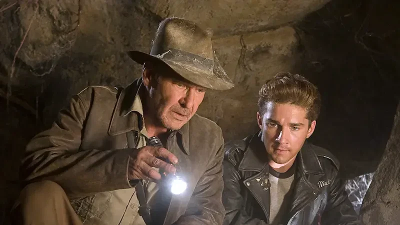 indiana jones 4: harrison ford und shia labeouf