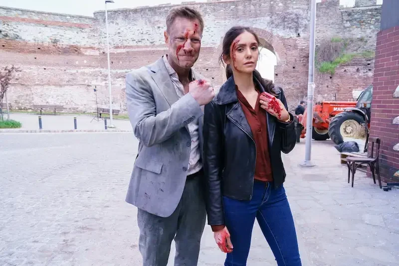 Aaron Eckhart und Nina Dobrev