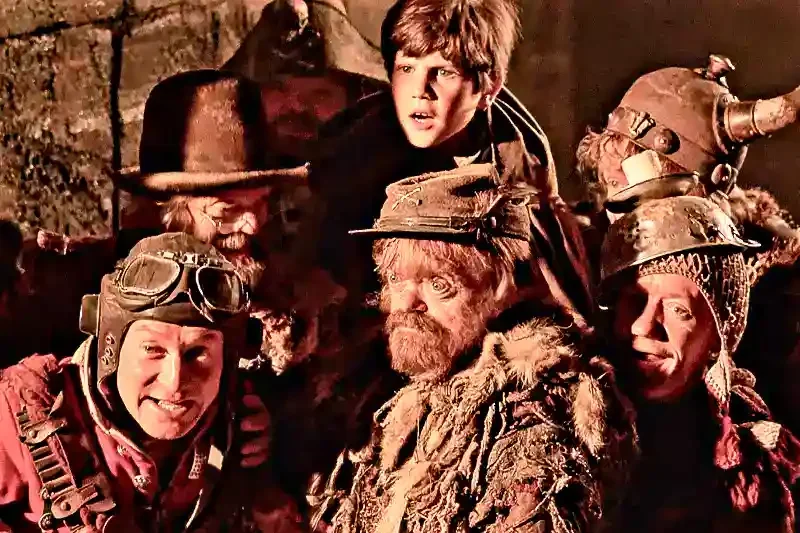 time bandits szene sechs kleinwüchsige und ein junge