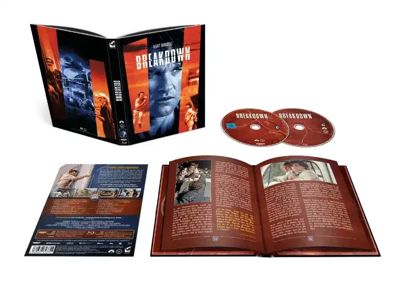 Breakdown UHD und Blu-ray und Begleitbuchset mit Inhalt