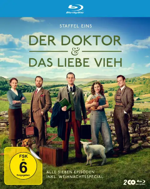 Blu-ray Cover von "Der Doktor und das liebe Vieh" Staffel 1.