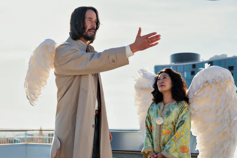 Keanu Reeves und Sandra Oh als Engel - Dachszene Good Fortune